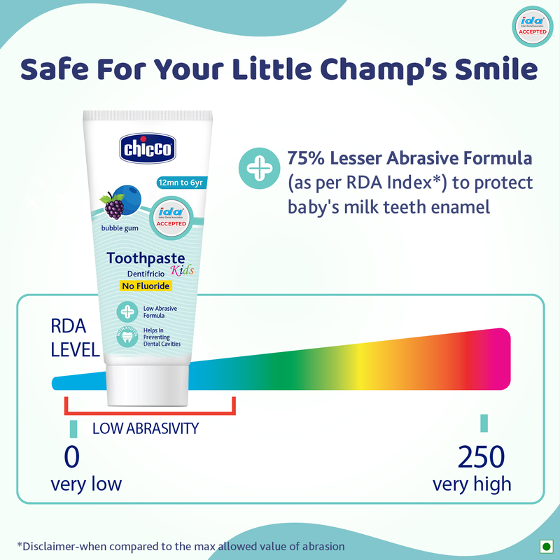 Tooth Paste Bubble Gum No Fluoride (1-6Y) (50g) image number 5